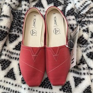 TOMS Women's Pink Ombre Canvas Slip-On Shoes